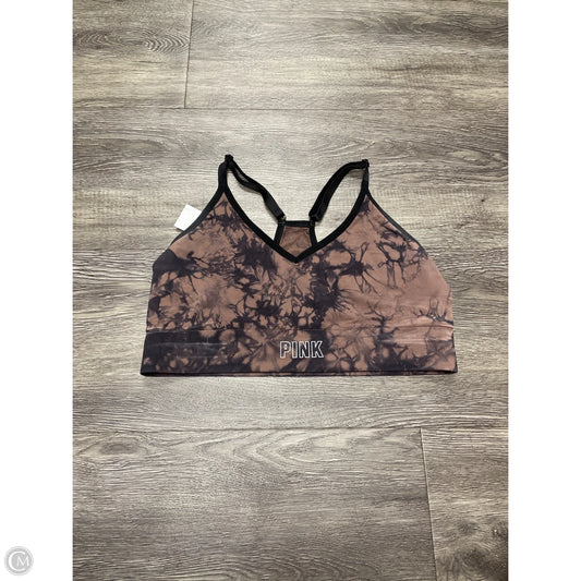 Athletic Bra By Pink In Tie Dye Print, Size: Xl