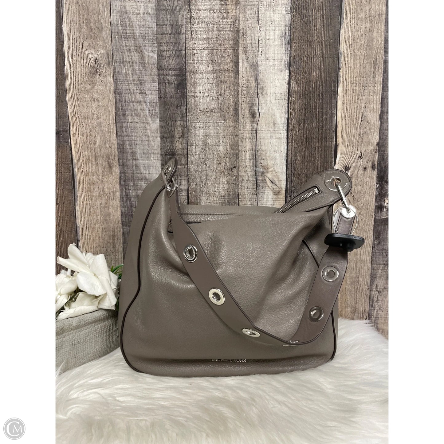 Handbag Leather By Michael By Michael Kors, Size: Medium