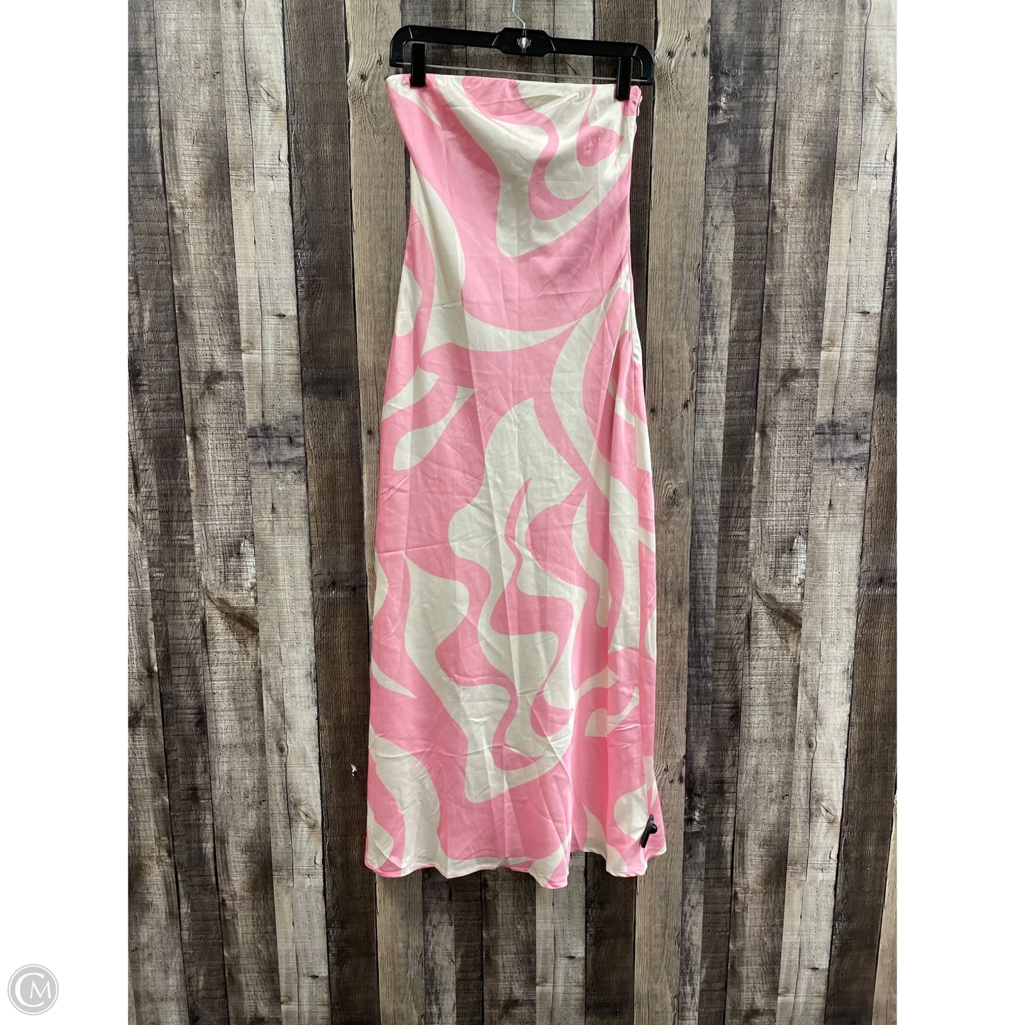 Dress Casual Maxi By Cme In Pink & White, Size: S