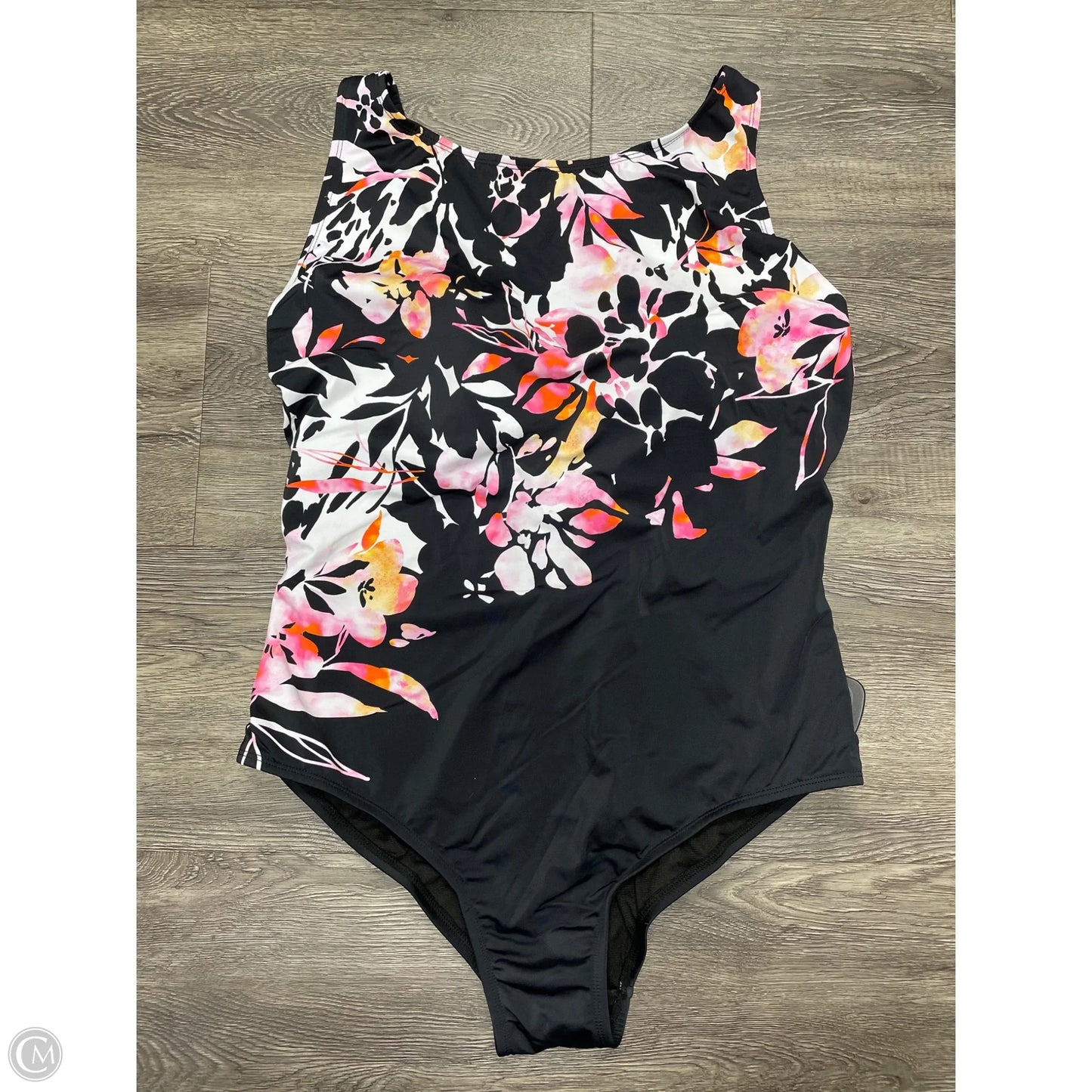 Swimsuit By Cme In Floral Print, Size: 3x