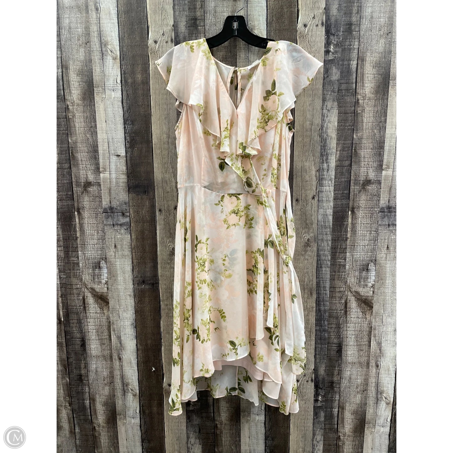 Dress Casual Midi By Calvin Klein In Floral Print, Size: M