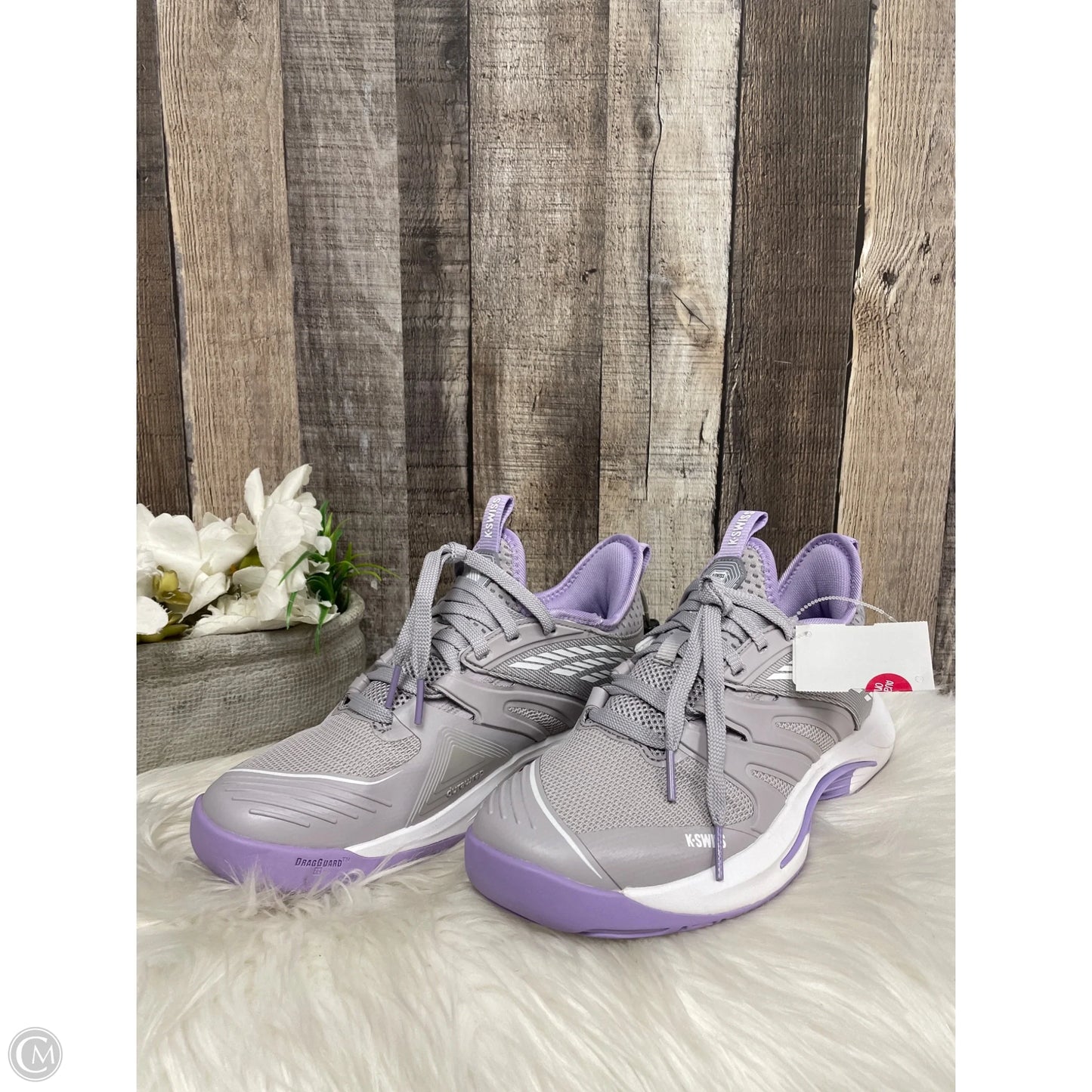 Shoes Athletic By K Swiss In Purple & White, Size: 9