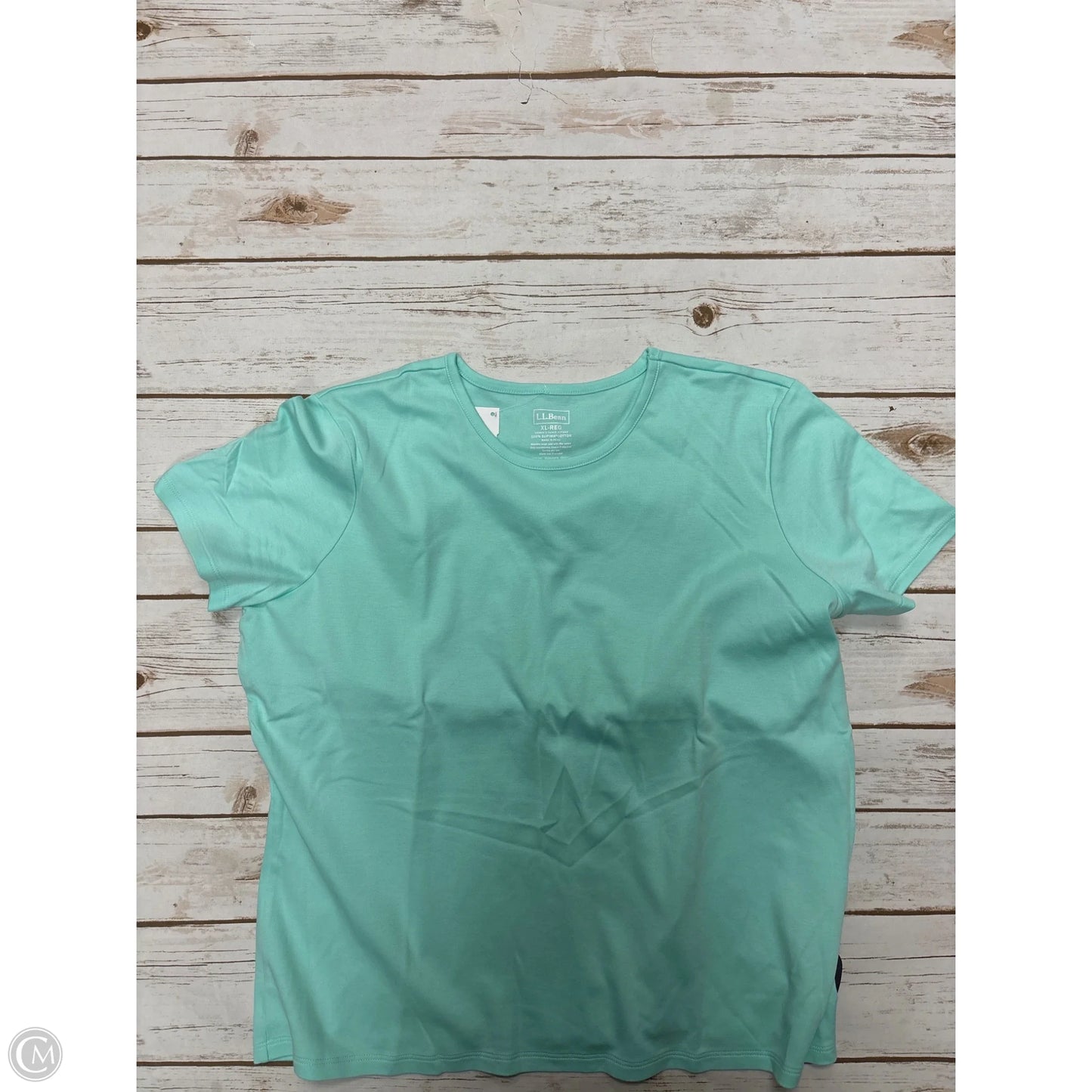 Top Short Sleeve Basic By L.l. Bean In Green, Size: Xl