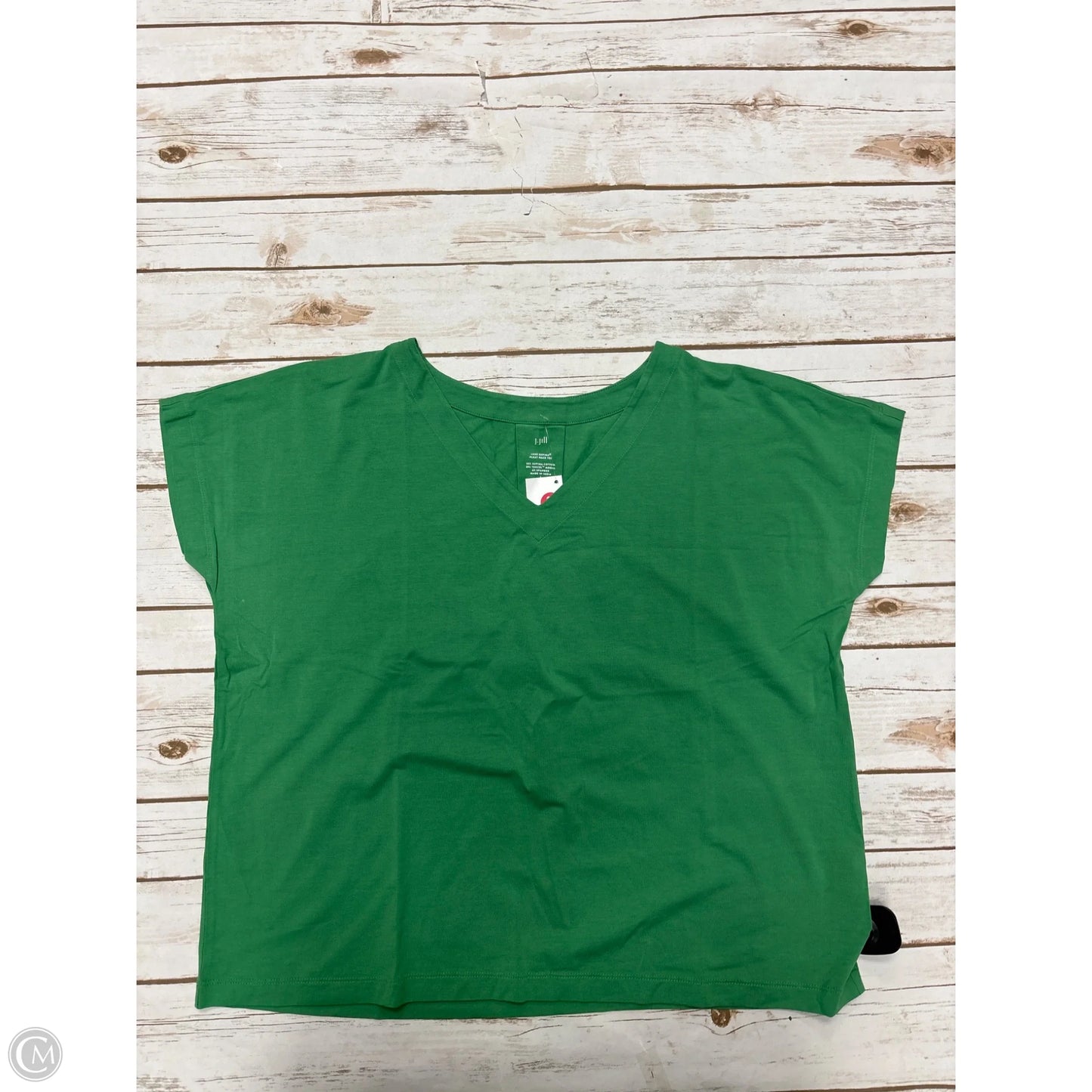 Top Short Sleeve Basic By J. Jill In Green, Size: L