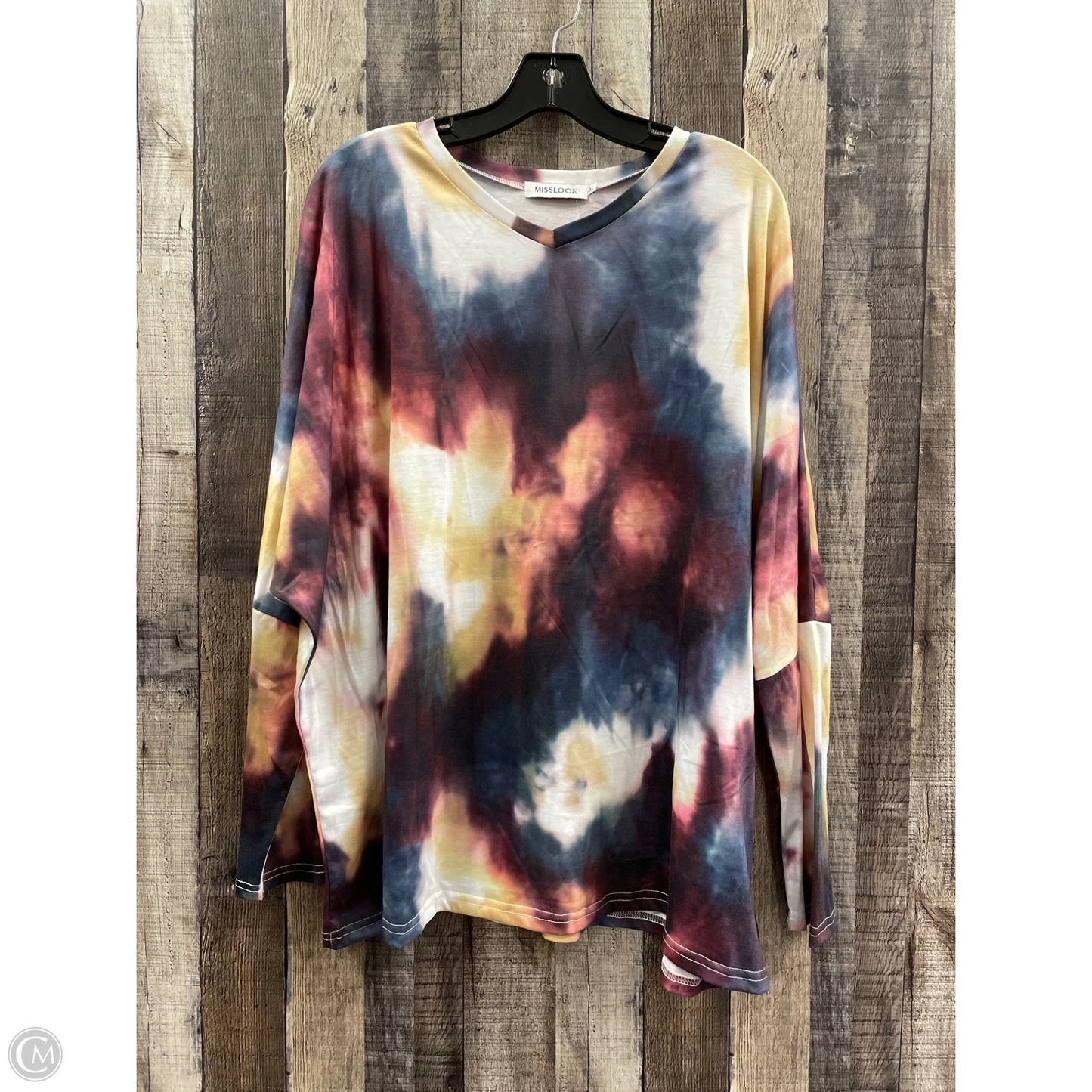 Top Long Sleeve By Misslook In Multi-colored, Size: Xl