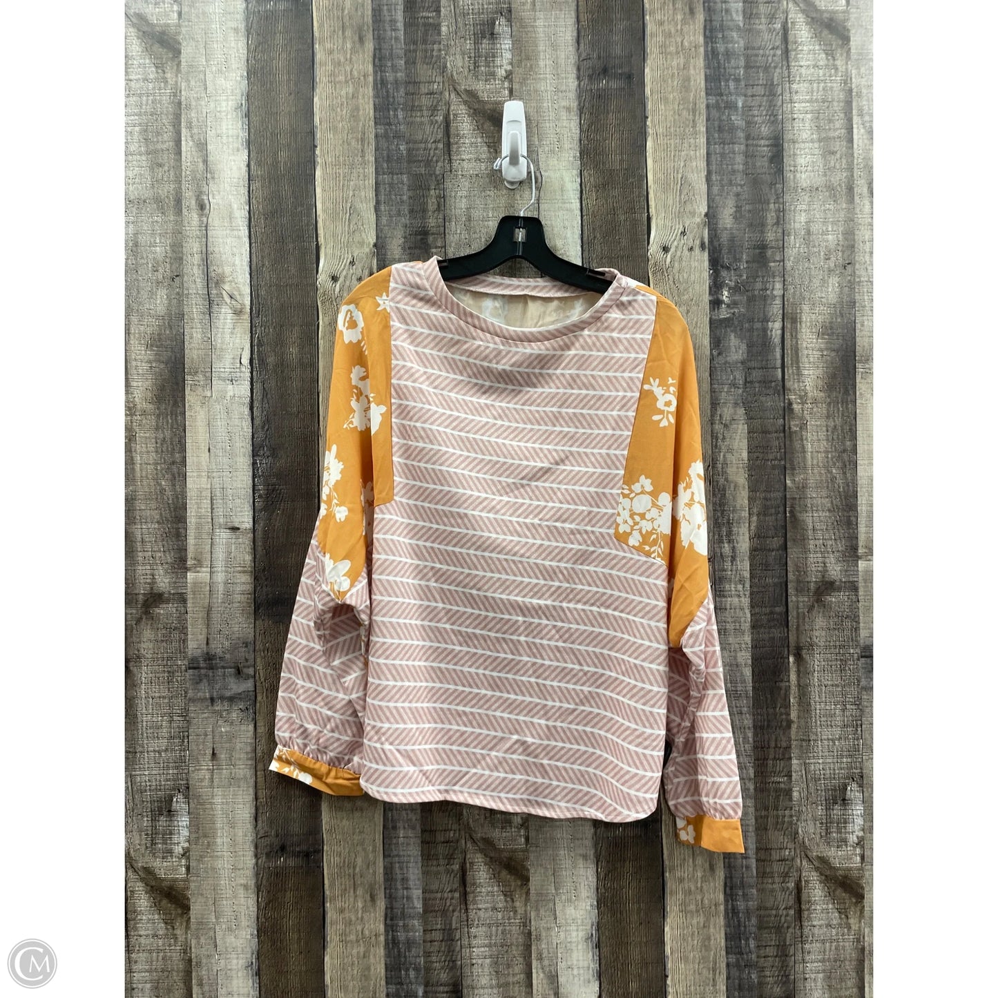Top Long Sleeve By Cmf In Multi-colored, Size: M