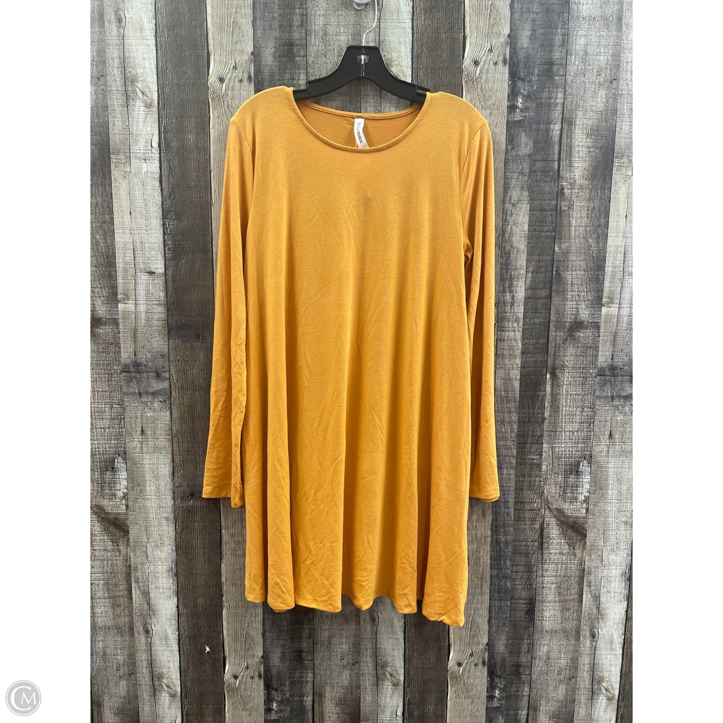 Top Long Sleeve By Zenana Outfitters In Yellow, Size: Xl