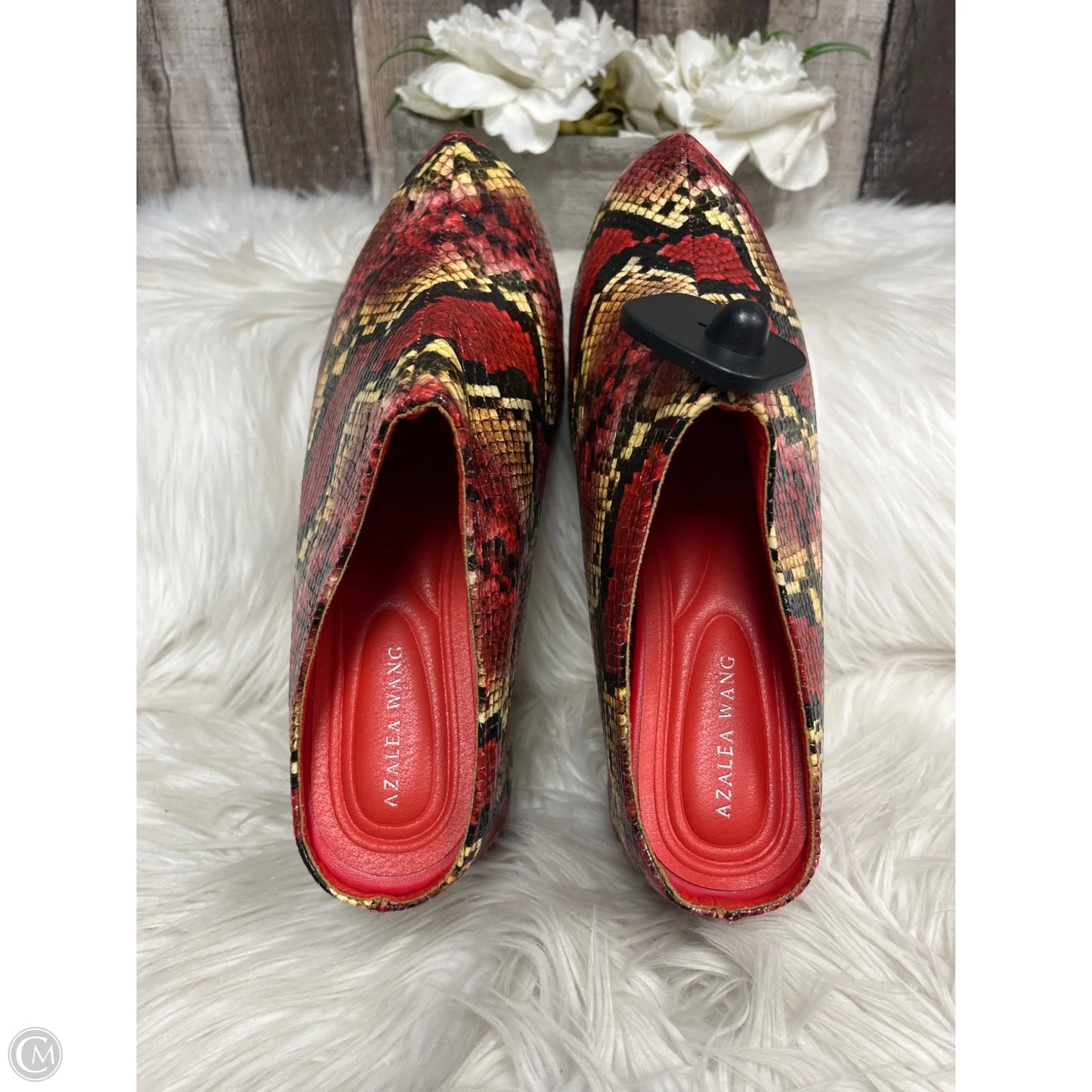 Shoes Heels Platform By Cmb In Snakeskin Print, Size: 11