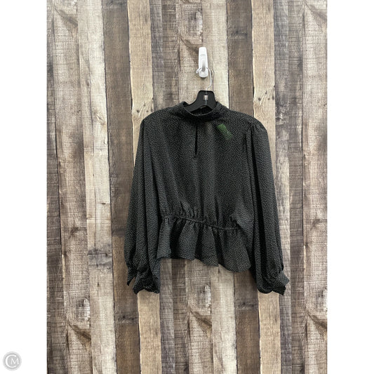 Top Long Sleeve By Love Tree In Black, Size: S