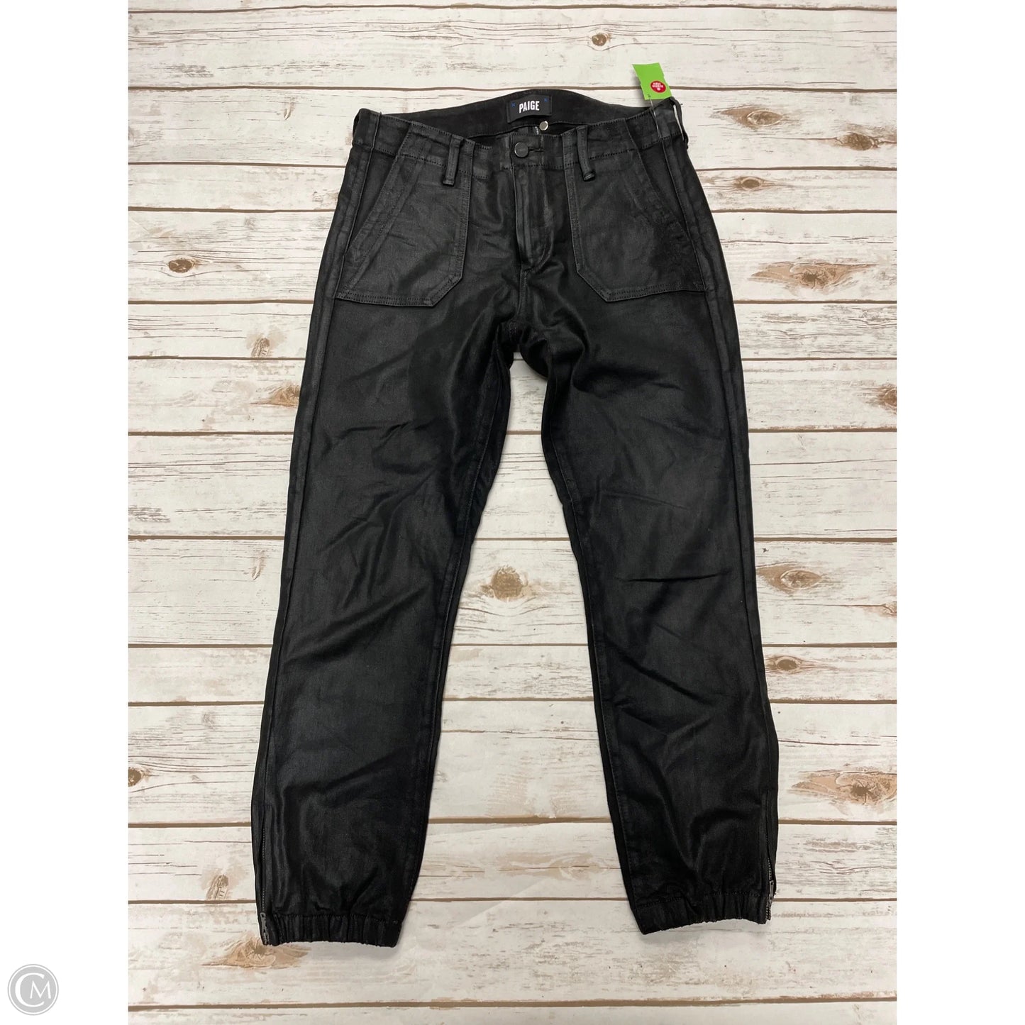 Jeans Skinny By Paige In Black, Size: 8