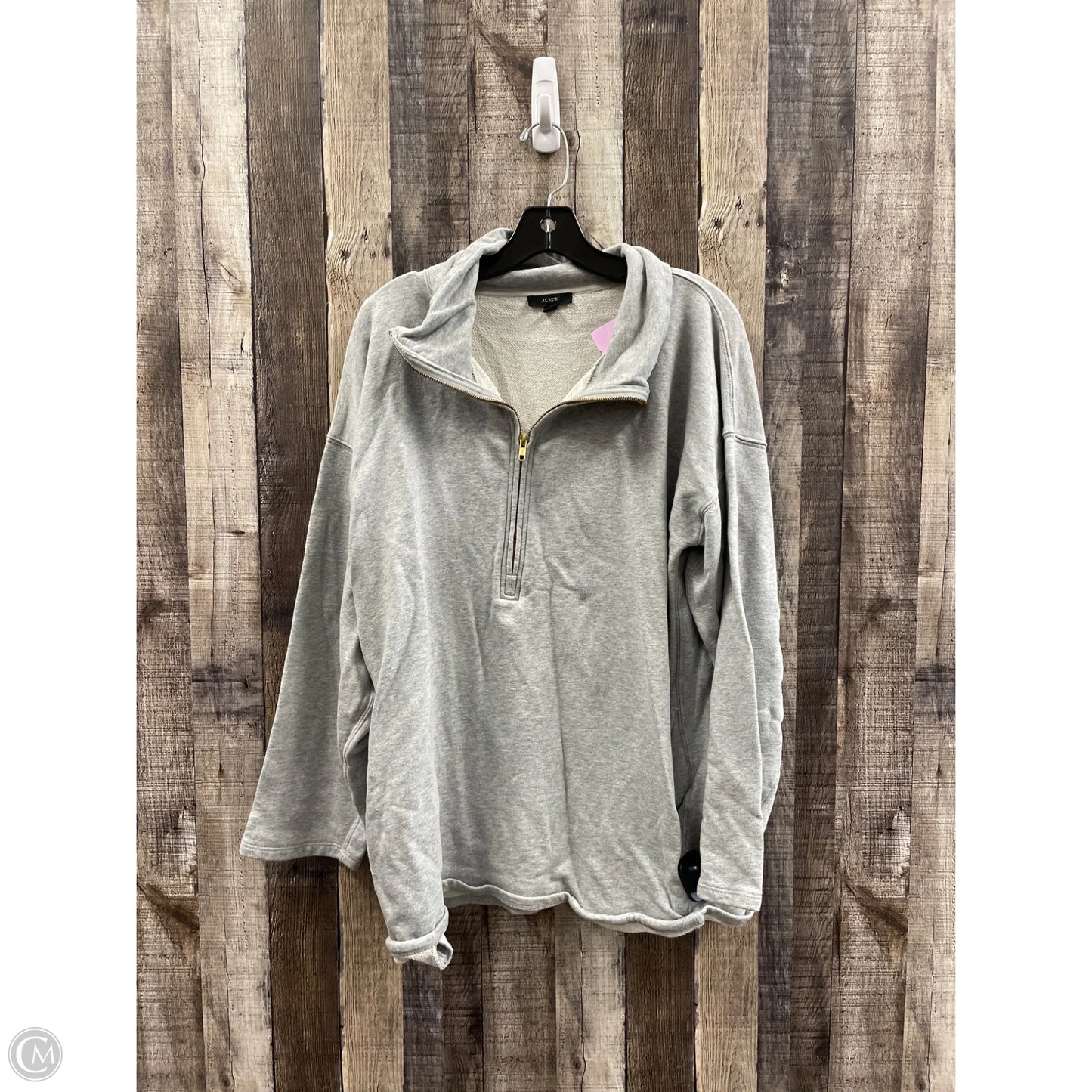 Sweatshirt Collar By J. Crew In Grey, Size: L