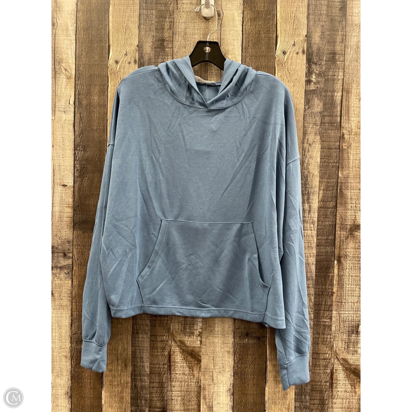 Top Long Sleeve By Double Zero In Blue, Size: L