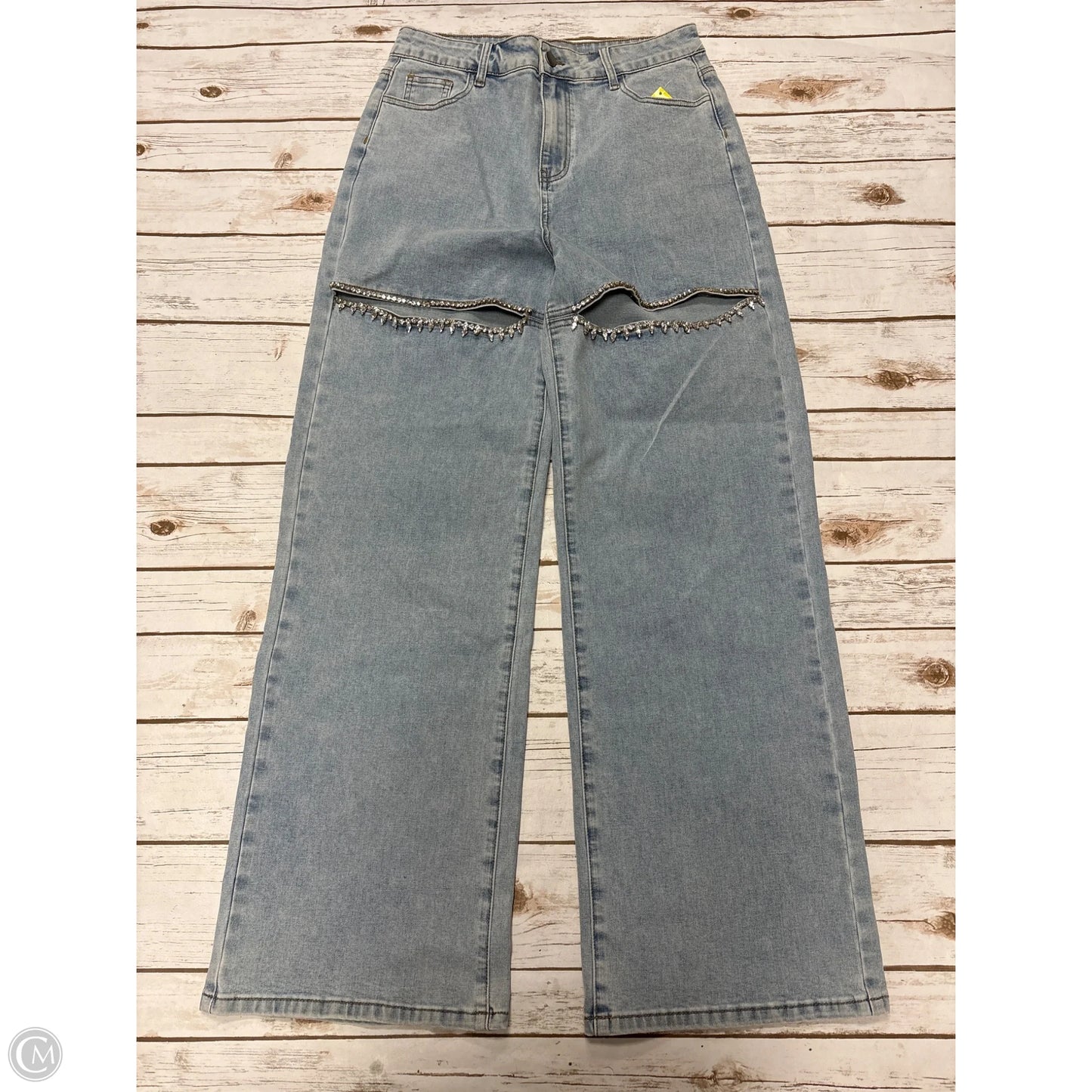 Jeans Straight By Cme In Blue Denim, Size: L