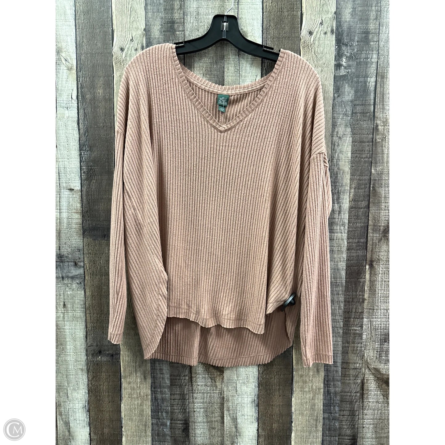 Top Long Sleeve By Wild Fable In Mauve, Size: S