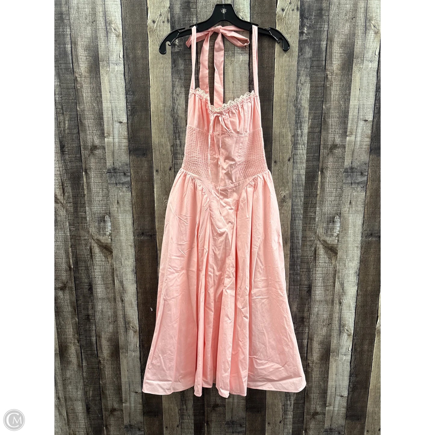 Dress Casual Midi By Cme In Pink, Size: M