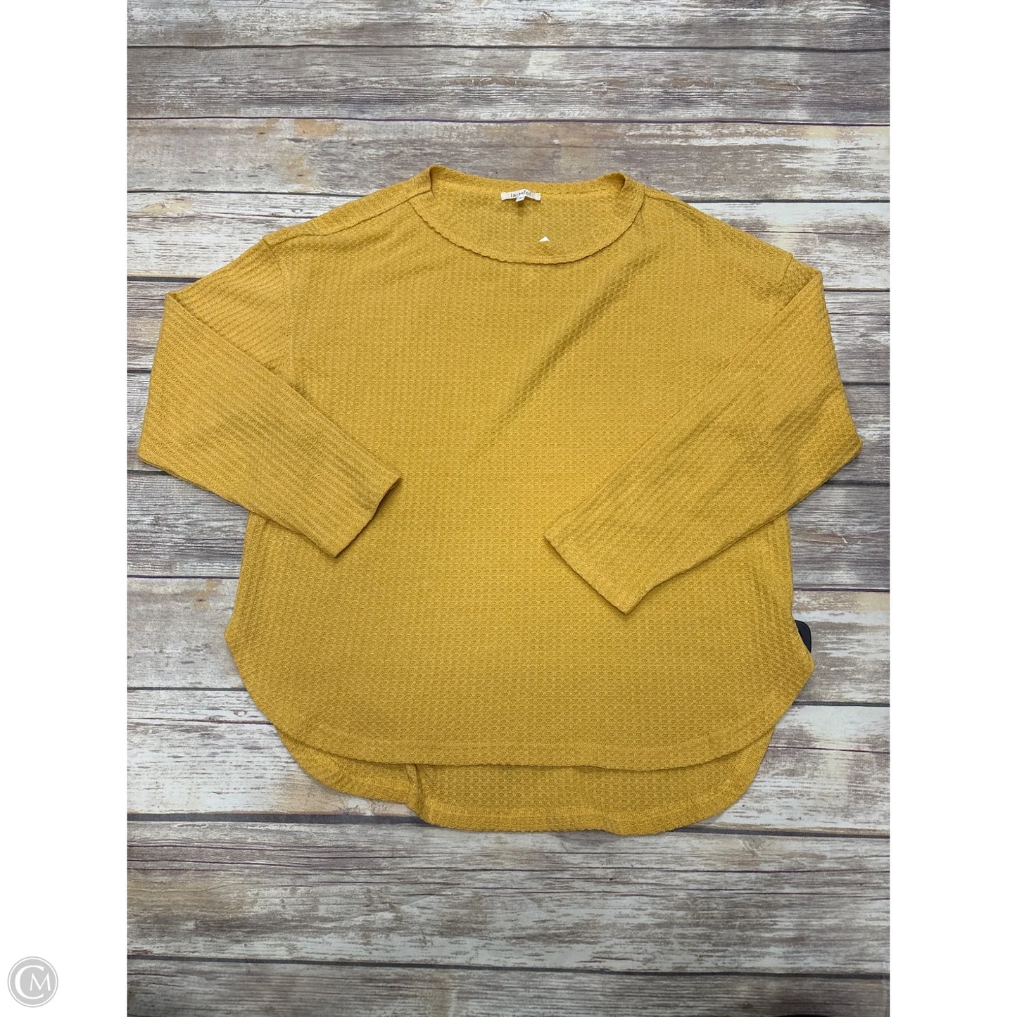 Top Long Sleeve By La Miel In Yellow, Size: S