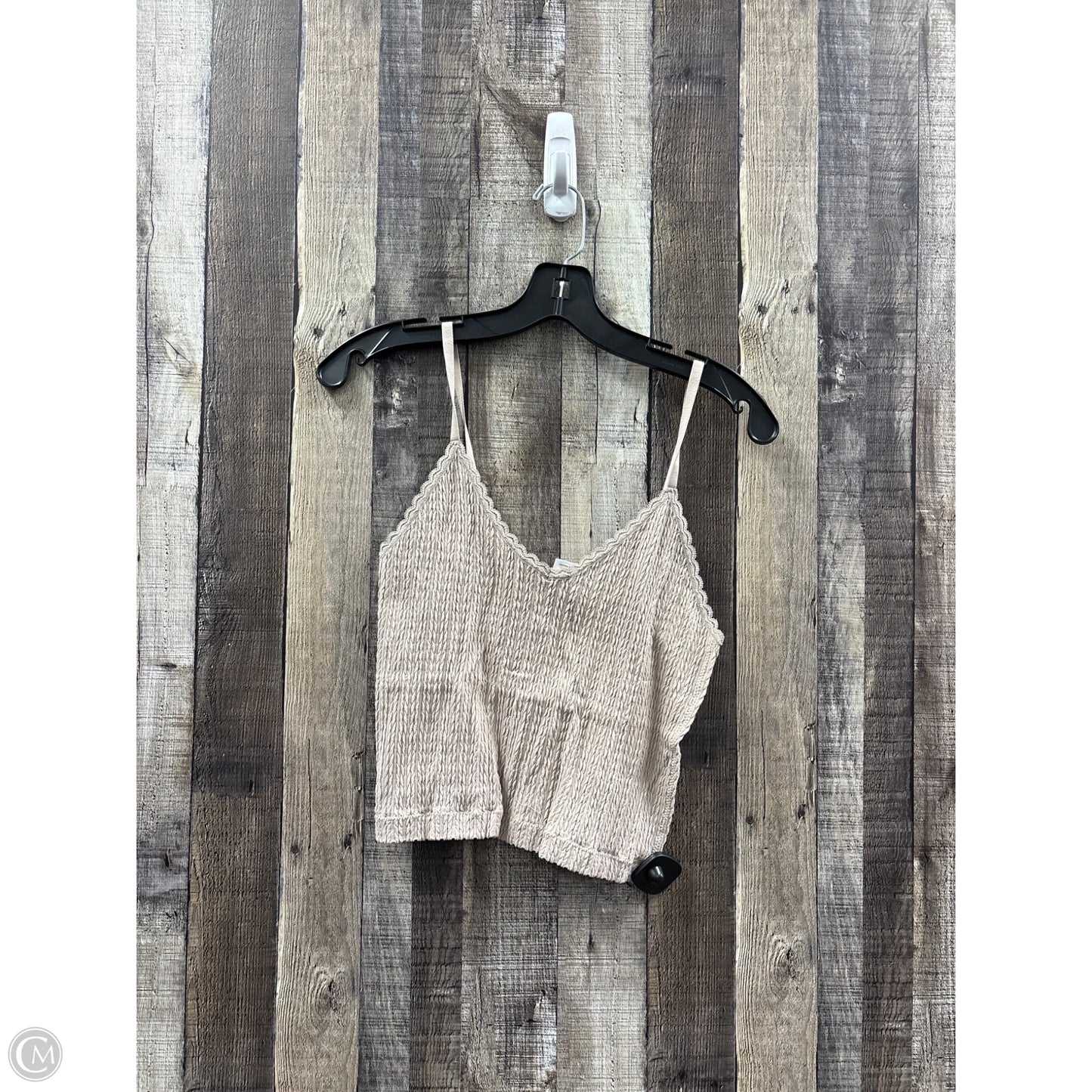 Top Sleeveless Basic By Pink Rose In Taupe, Size: L