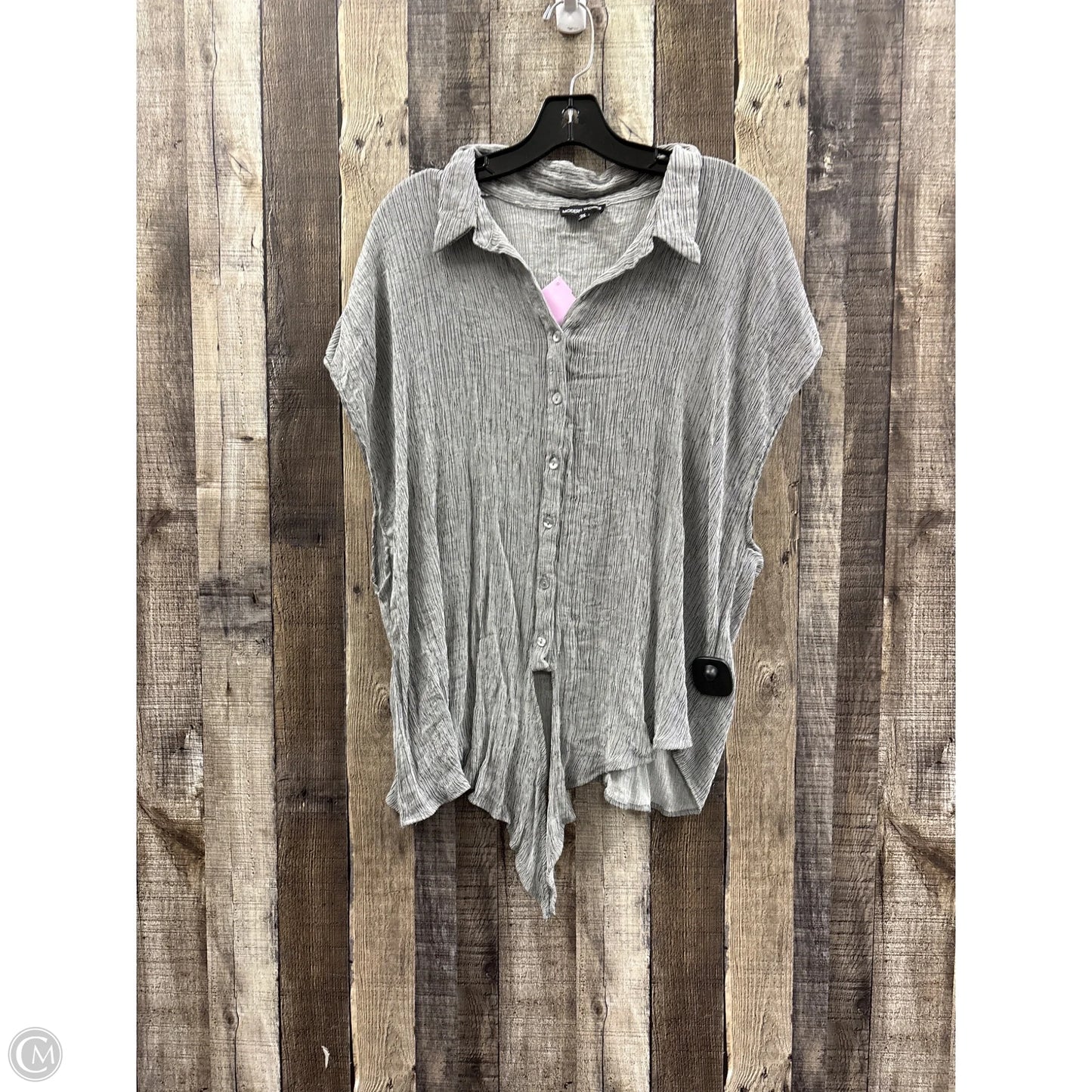 Top Sleeveless By Modern Works In Grey, Size: 3x
