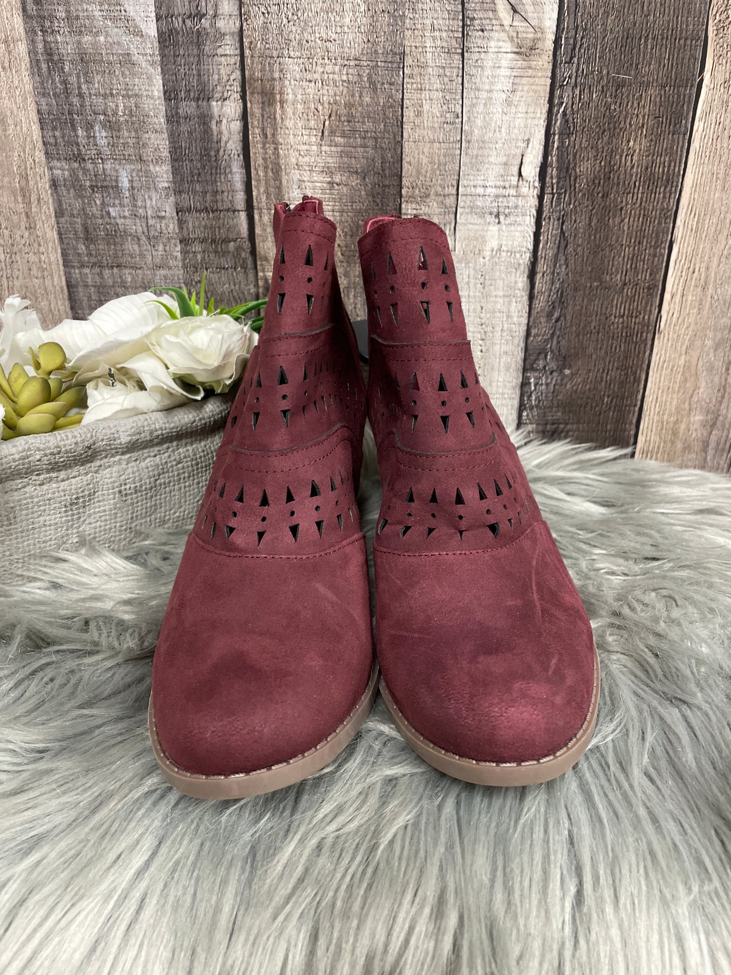 Boots Ankle Heels By Diba Size: 9.5