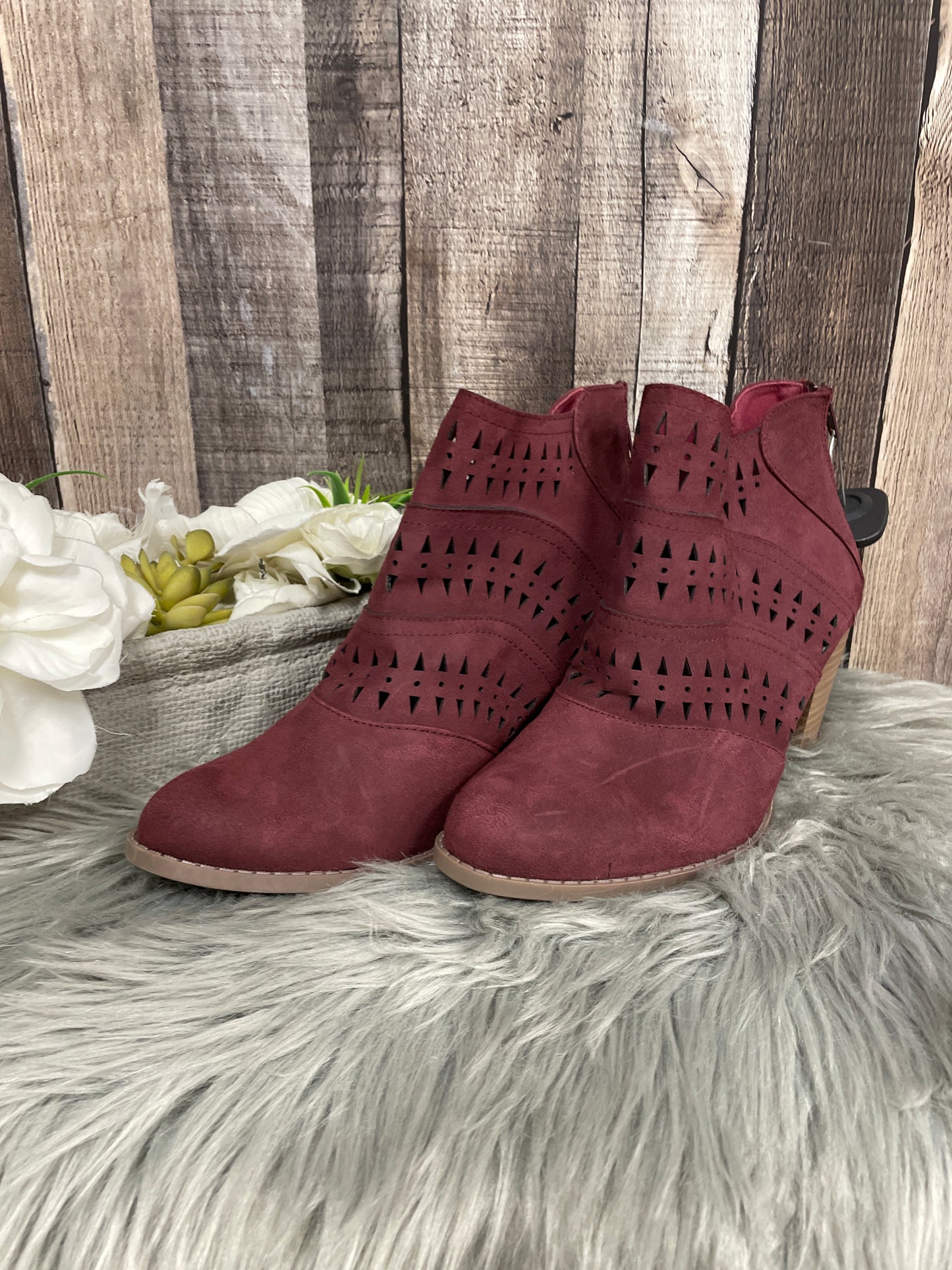 Boots Ankle Heels By Diba Size: 9.5