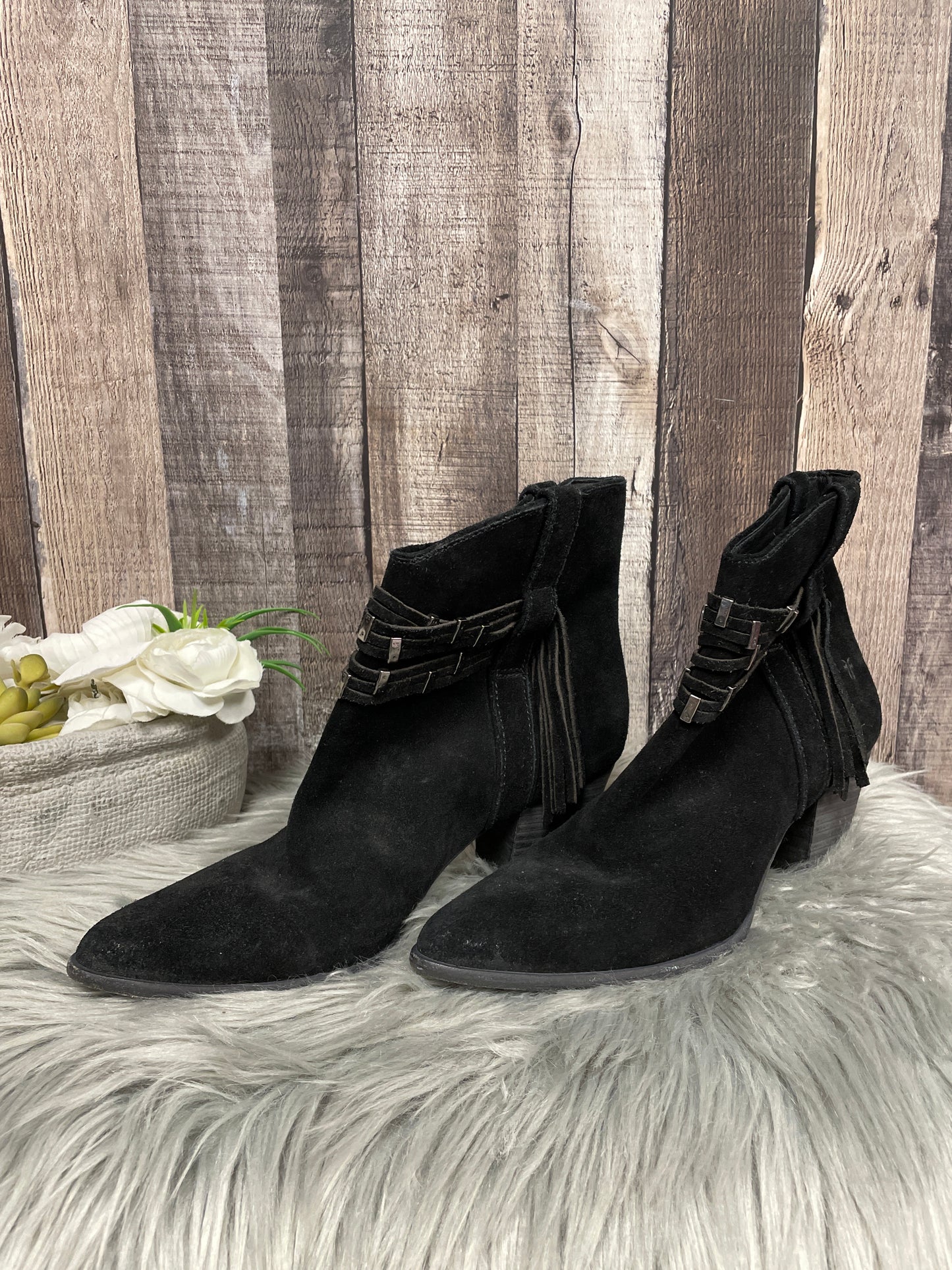 Boots Ankle Heels By Frye Size: 9.5