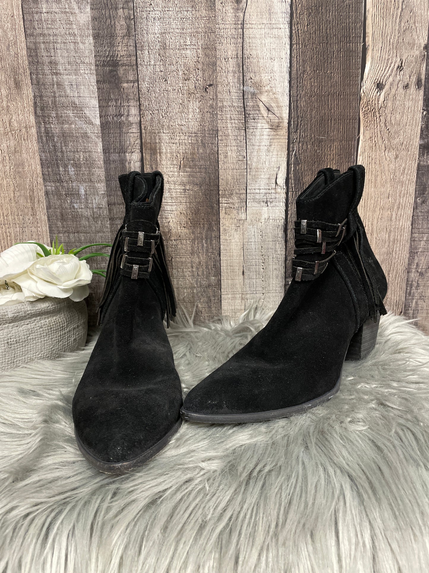 Boots Ankle Heels By Frye Size: 9.5