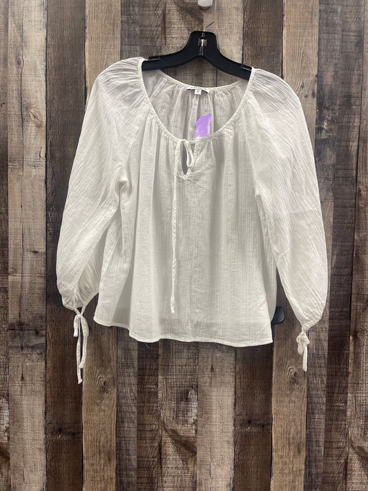 White Top 3/4 Sleeve Express, Size S