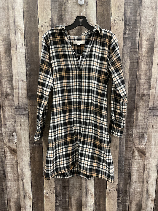 Dress Casual Short By Loft In Plaid Pattern, Size: S