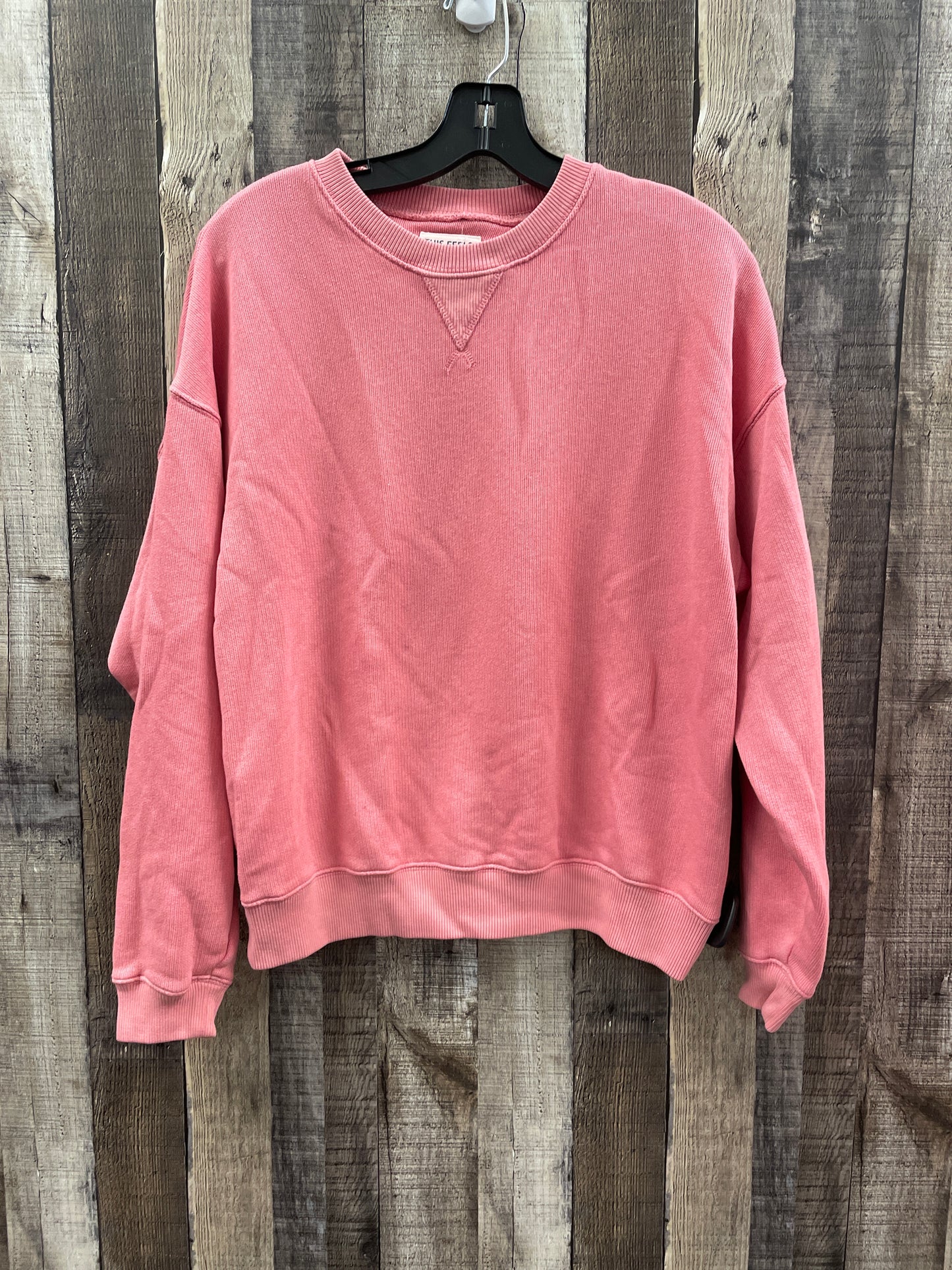 Top Long Sleeve By American Eagle In Pink, Size: S