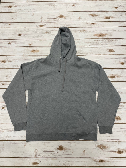 Athletic Sweatshirt Hoodie By Athletic Works In Grey, Size: L