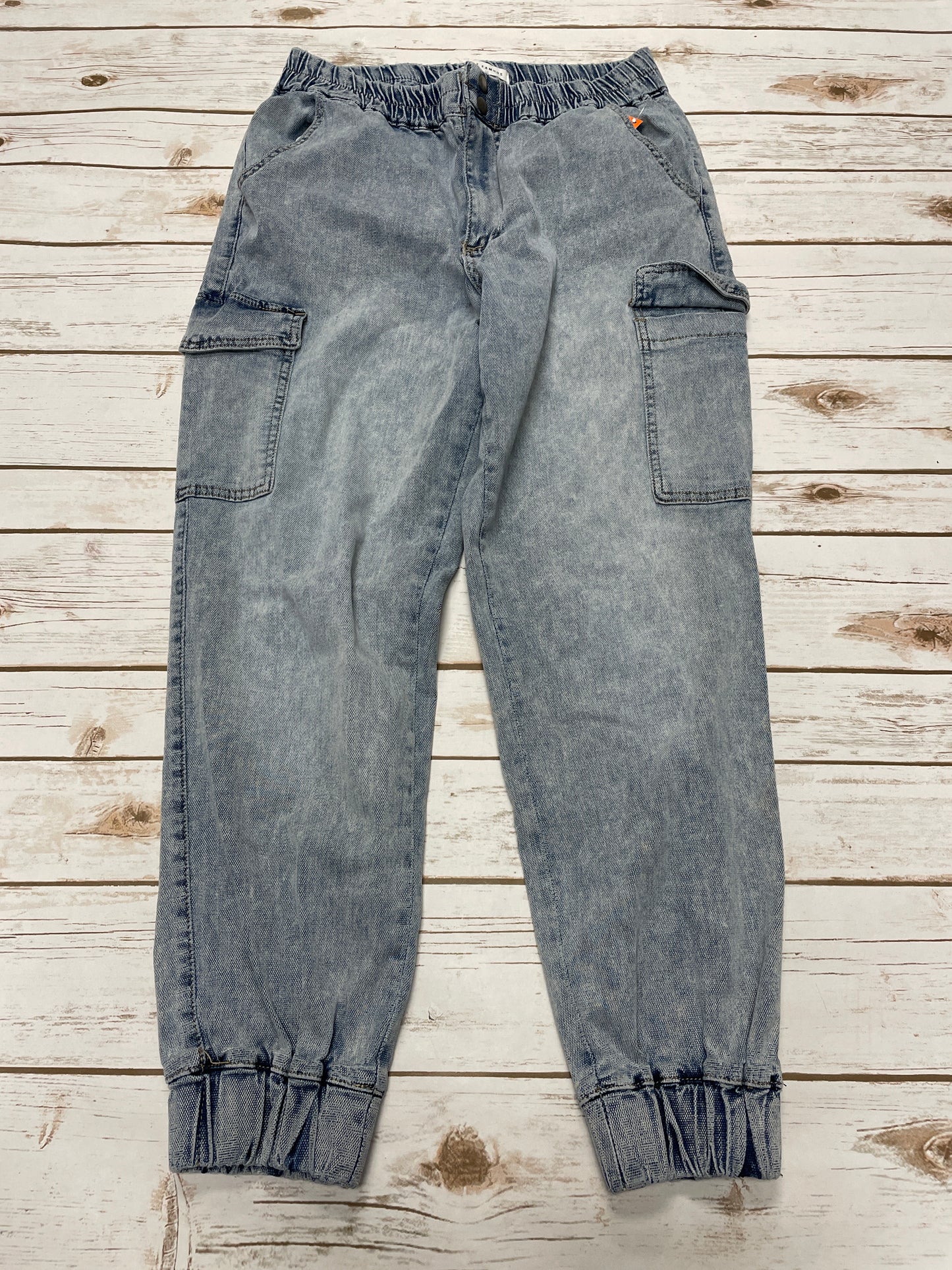 Pants Joggers By Almost Famous In Blue Denim, Size: L