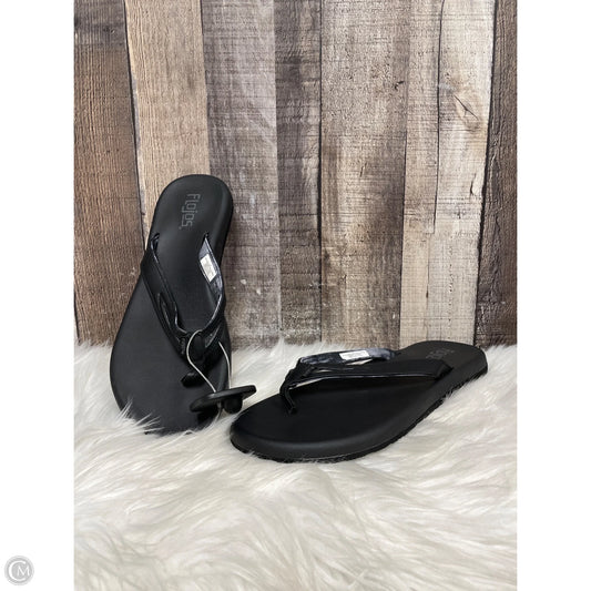 Sandals Flip Flops By Cme In Black, Size: 9