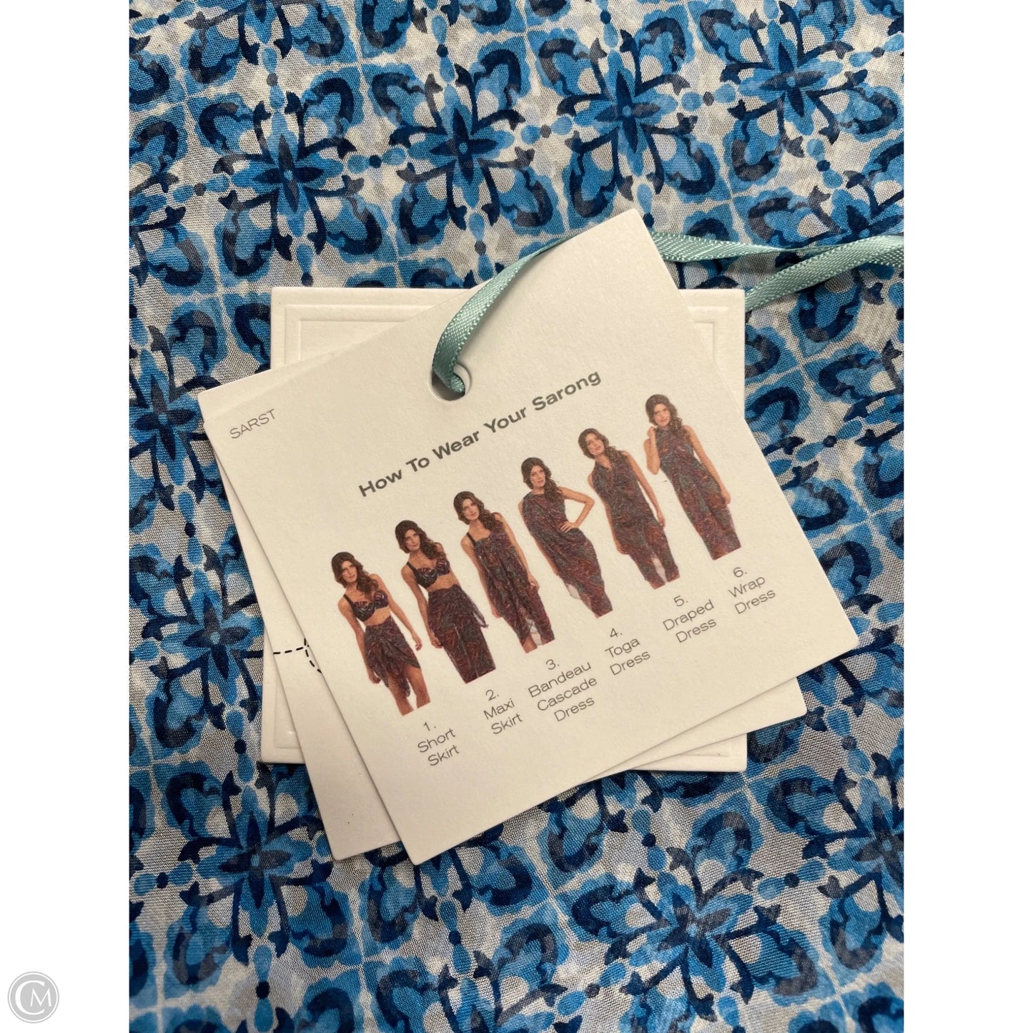 Swimwear Cover-up By Cme In Blue, Size: Osfm