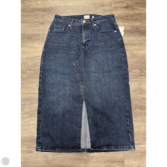 Skirt Midi By A New Day In Blue Denim, Size: 2