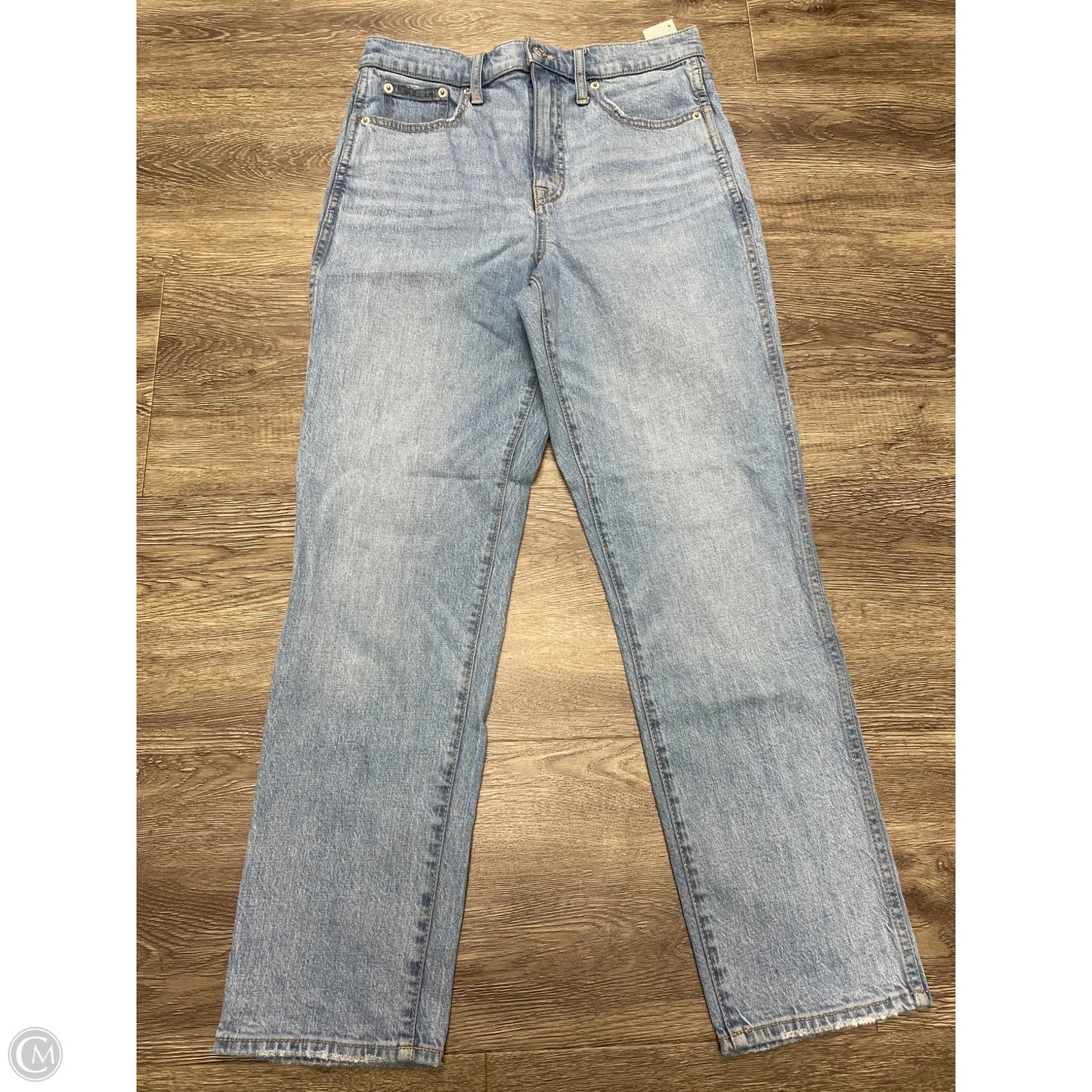Jeans Straight By J. Crew In Blue Denim, Size: 4