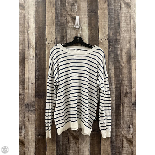 Top Long Sleeve By J. Crew In Striped Pattern, Size: M