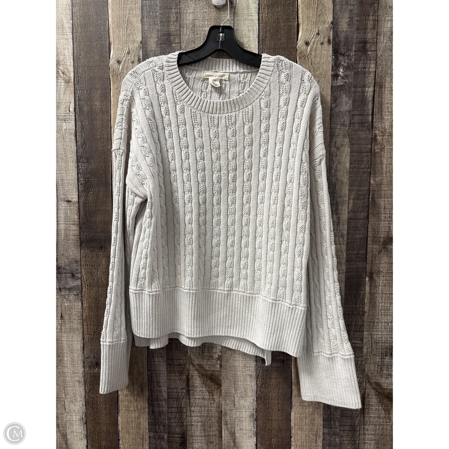 Sweater By Happily Grey In Grey, Size: L
