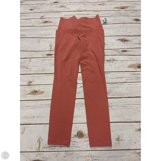 Athletic Leggings By Athleta In Coral, Size: Xs
