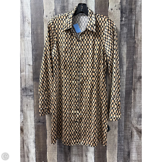 Dress Casual Midi By Abercrombie And Fitch In Checkered Pattern, Size: S
