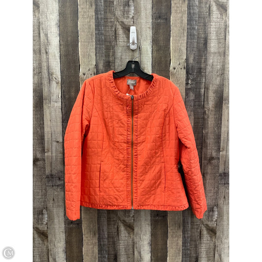Jacket Other By Chicos In Orange, Size: M
