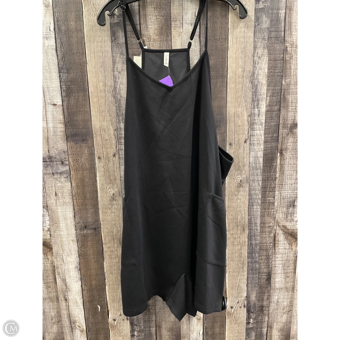 Romper By Cme In Black, Size: 3x