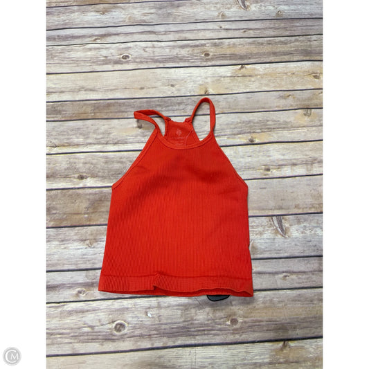 Top Short Sleeve By Free People In Orange, Size: Xs