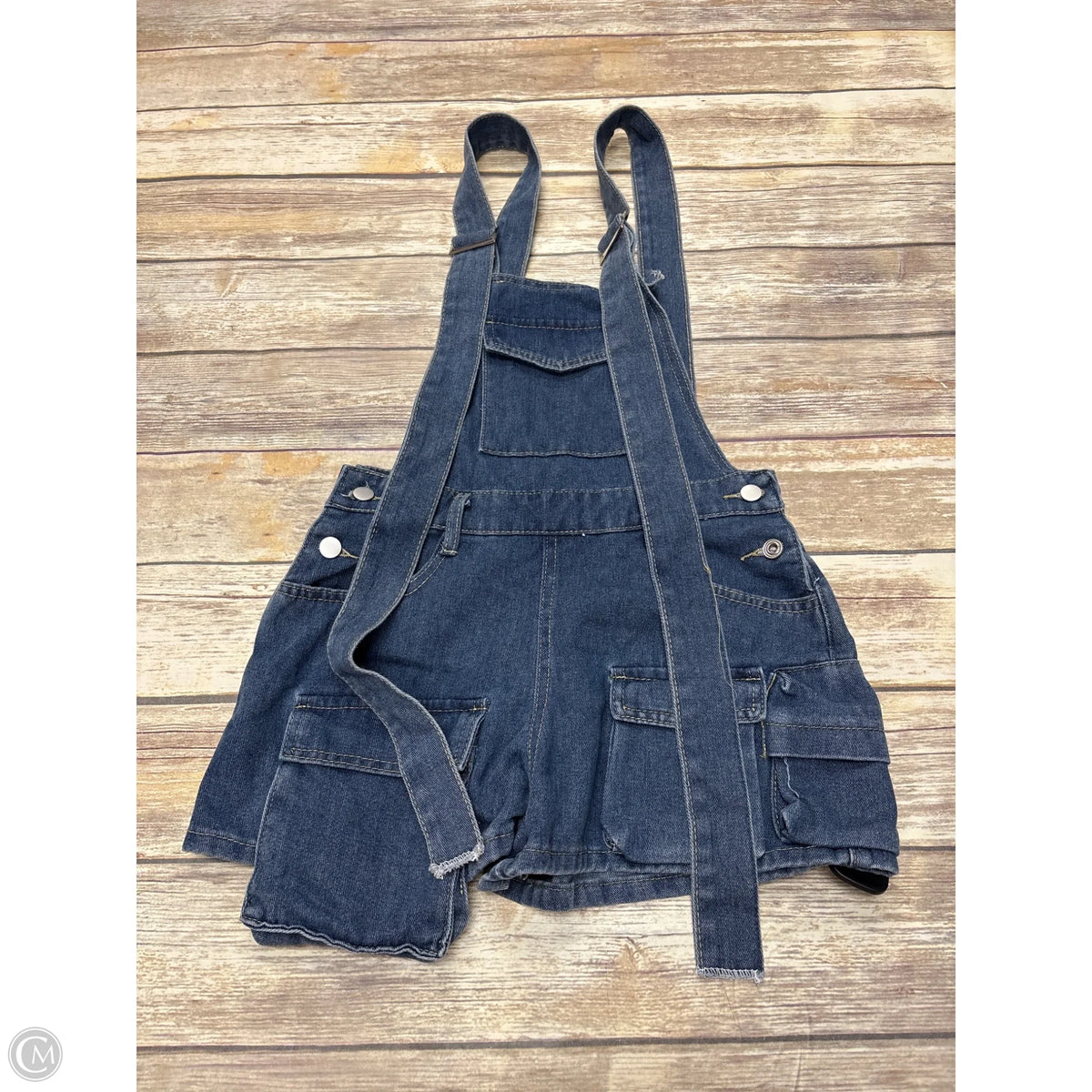 Romper By Cmf In Blue Denim, Size: S