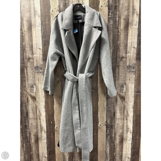 Coat Peacoat By Eloquii In Grey, Size: 18