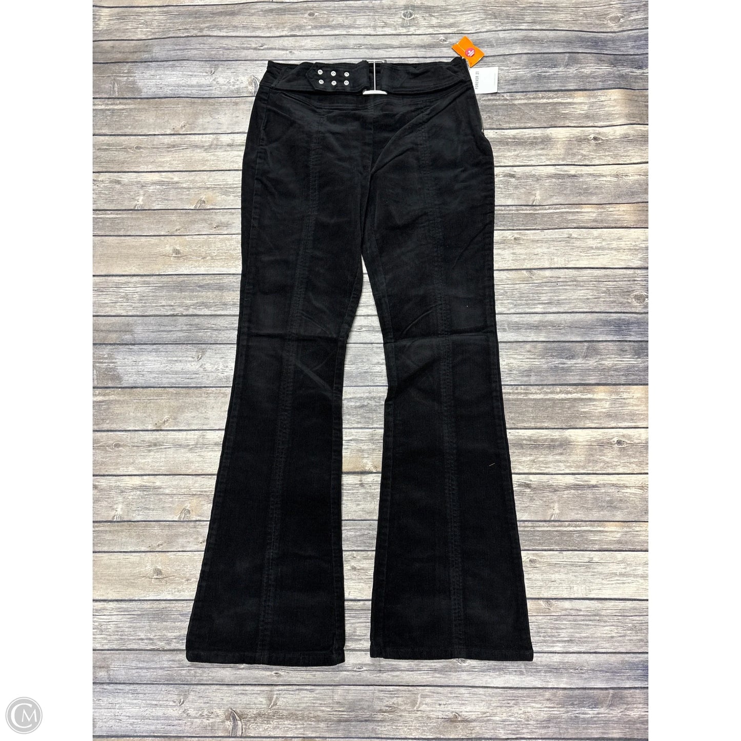Pants Corduroy By Forever 21 In Black, Size: L