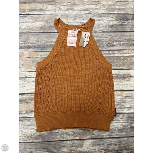 Top Sleeveless By New In In Brown, Size: M