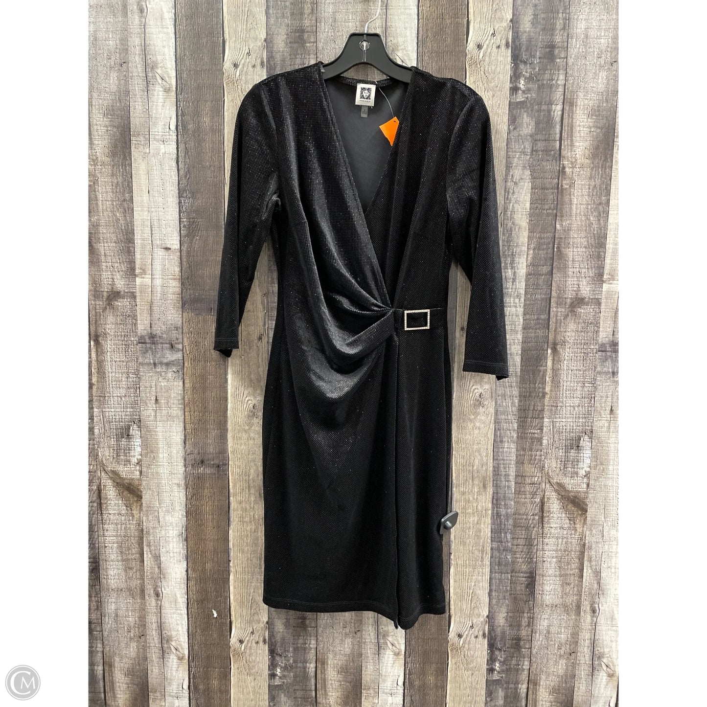 Dress Party Midi By Anne Klein In Black, Size: 6