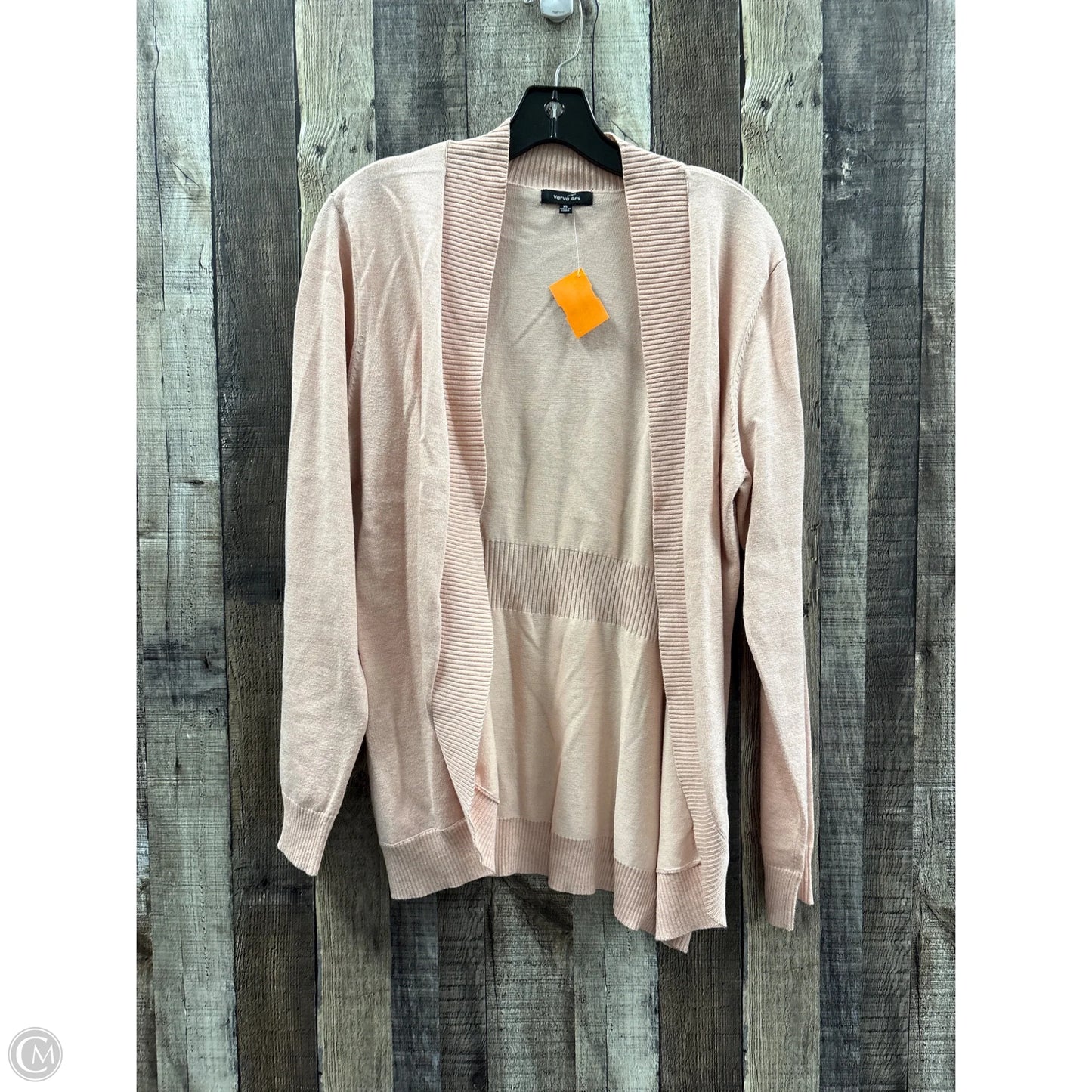 Sweater Cardigan By Verve In Pink, Size: Xl