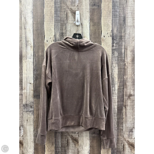 Sweatshirt Hoodie By Evereve In Brown, Size: M