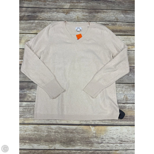 Sweater By Croft And Barrow In Cream, Size: S
